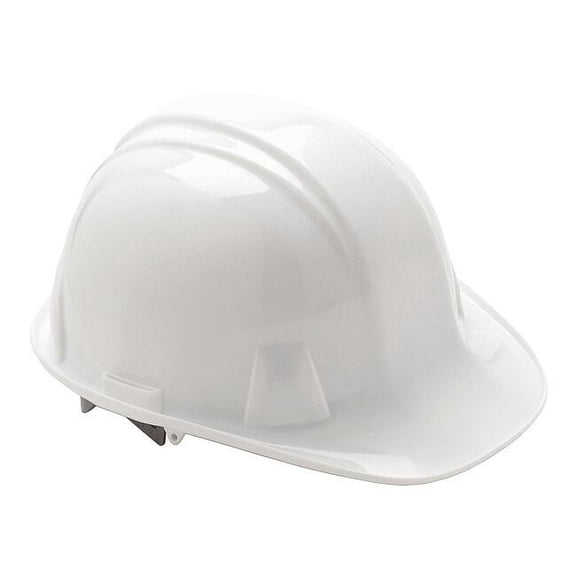 Hard Hat, SL, Polyethylene, 4 Point Pinlock, Type 1, Class E, White