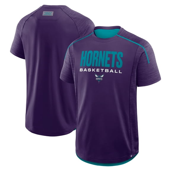 Men's Fanatics Purple Charlotte Hornets Inbound Pass Play Practice T-Shirt