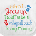 thumbnail image 4 of Inktastic Volleyball Coach Like Mommy Boys or Girls Baby Bib, 4 of 4