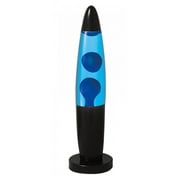 16" Blue Wax/Blue Liquid Peace Motion Lamp, Black Base/Cap. Party, Event, Room Decor, Product Size: 4.2xHeight: 16x4.2