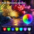 thumbnail image 4 of Solar Spotlights Outdoor Waterproof, Multicolor RGB Solar Color Changing Landscape Spotlights, Outdoor Solar Lights for Garden Walkway Yard Porch 2 Packs, 4 of 7