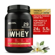 Optimum Nutrition, Gold Standard 100% Whey Protein Powder, French Vanilla Creme, 2 lb, 29 Servings
