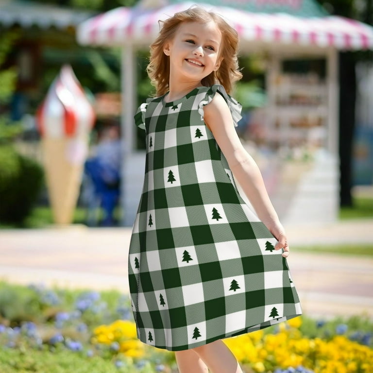Green White Christmas Tree Girls Nightgowns Toddler Girls Pajamas Nightgowns Night Dress Sleepwear Princess Nightgowns for Girls Walmart