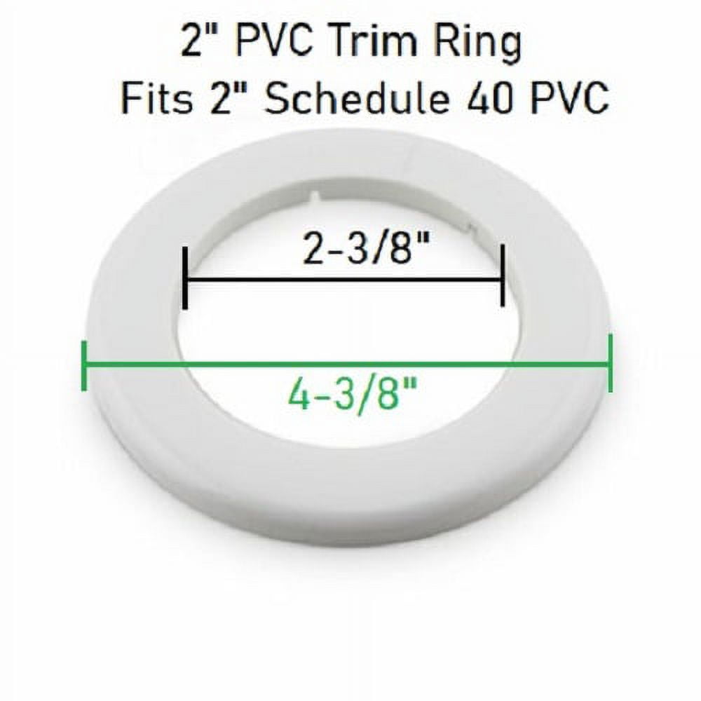 4PCHeating Pipe Decorative Ring Radiator Decorative Drain Pipe Decorative Ring  Pipe Decorative Cover Plastic PVC Decorative Ring