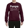 thumbnail image 2 of Wild Bobby,Funpa Like A Regular Grandpa Only Way Cooler, Father's Day, Unisex Crewneck Graphic Sweatshirt, Maroon, X-Large, 2 of 3