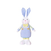 JeashCHAT Easter Bunny Plush, 15.7 Cute Rabbit Stuffed Animals Doll, Easter Gifts, Blue