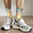 thumbnail image 6 of Vsdgher Tropical Sunset Beach Scene Crew Socks for Men & Women, Breathable Casual Athletic Ankle Socks, 6 of 6