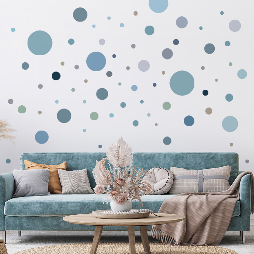 Bedroom Colorful Polka Dot Wall Decals Watercolor Dots Wall Sticker for Kids Baby Girls Teens and Nursery Room Baby room for GIFT