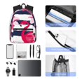 thumbnail image 6 of Picia Pink Flamingos Large Capacity Backpack Classic Style Backpack Casual Backpack Water-Resistant School Work Travel Outdoor Backpack, 6 of 8