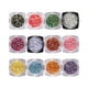 thumbnail image 1 of Nail Art Rombo Lentejuelas Sirena 3D Pegatinas brillantes Consejos de manicura coloridos 12 cajas, 1 of 5