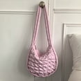 thumbnail image 3 of Bolso informal para mujer, bolso plisado de cuero PU, bolso hinchado, bolso de ocio para mujer, 3 of 7