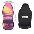 thumbnail image 2 of ALAZA Car in Sunset View Car Seat Covers 2 PCs Universal Auto Front Seats Interior Protector, 2 of 7