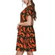 thumbnail image 2 of Fotbe Red Hot Chili Vestido Largo de Moda para Mujer, Vestido Tipo Camiseta con Manga Corta y Estilo Casual a Rayas y Bloques de Color, 2 of 6