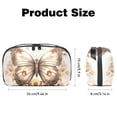 thumbnail image 5 of Butterfly Waterproof Oxford Cloth Hard Drive Case Organizer for Electronic Gadgets - Charger Case, Travel Organizer, Cord Organizer Travel Small, Appliance Cord Organizer - 5.9x9.44x3.14 in, 5 of 6