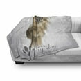 thumbnail image 3 of Chihuahua Soft Flannel Fleece Throw Blanket, I Love My Dog with a Paw Print and Photo of Pet, Cozy Plush for Indoor and Outdoor Use, 50" x 60", Sand Brown Grey, by Ambesonne, 3 of 6