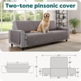thumbnail image 3 of FurHaven Pet Furniture Cover | Reversible Furniture Cover Protector for Dogs & Cats, Gray/Mist, Sofa, 3 of 9