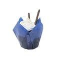 thumbnail image 2 of Panificio 4 oz Blue Paper Tulip Baking Cup - Greaseproof - 3 1/2" x 3 1/2" x 3 1/2" - 200 count box, 2 of 10