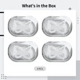 thumbnail image 4 of 4 Pack Portable Clear Travel Organizer Box - Leakproof Storage for Hair Ties, Cotton Swabs, Dental Appliance, Dental Floss & Tampons | Dust-Proof Plastic Case for Toiletry Bag & Home, 4 of 5