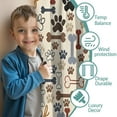 thumbnail image 3 of Blackout Kids Curtains,Paw Prints and Bones Childrens Insulated Curtains Set Of 2,Bedroom Essentials,Toddler Room Decor 52x84in(132x213cm), 3 of 4