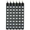 "Club Pack of 144 Jet Black Polka Dot Birthday Party Candles 2"""