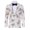 white leaves, variant on Men's Christmas Suit Jacket Christmas Fun Ugly Single button Holiday Print