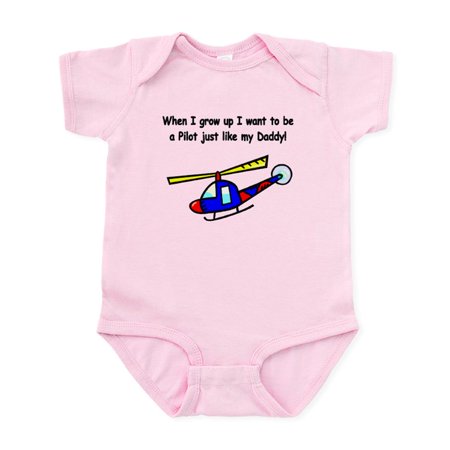 

CafePress - Helicopter Pilot Daddy Infant Bodysuit - Baby Light Bodysuit Size Newborn - 24 Months