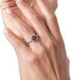 thumbnail image 4 of Gem Stone King 2.25 Ct Cushion Red Tiger Eye White Diamond 10K White Gold Ring, 4 of 7