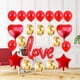 thumbnail image 3 of Globos De Látex De Confeti Con Cinta Para La Decoración De La Fiesta De Cumpleaños De La Boda Conjunto Rojo Sunnimix Globo de San Valentín, 3 of 7