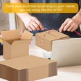 thumbnail image 2 of BagDream 4x4x4 Small Shipping Boxes Brown Corrugated Cardboard Paper Boxes for Small Bussiness, Packing and Mailing, 25 Pack, 2 of 7