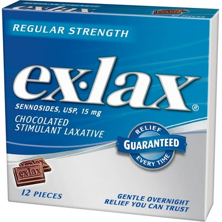 Exlacs UPC 300670005122 - Ex-Lax Regular Strength Stimulant Laxative ...