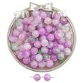 thumbnail image 1 of Cuentas de vidrio con forma de hielo a través de tinta que florecen con cuentas de oro, cuentas de vidrio hechas a mano, collar, pulsera, cadena, joyería, cuentas sueltas, accesorios, 1 of 5