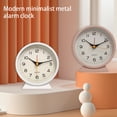 thumbnail image 1 of pitrice ABS Base Clock Round Replacement 4.5inch ABS Plastic Base Round Coated Metal Needle Decorative Analog Battery Powered Luminous Alarms Pink, 1 of 9