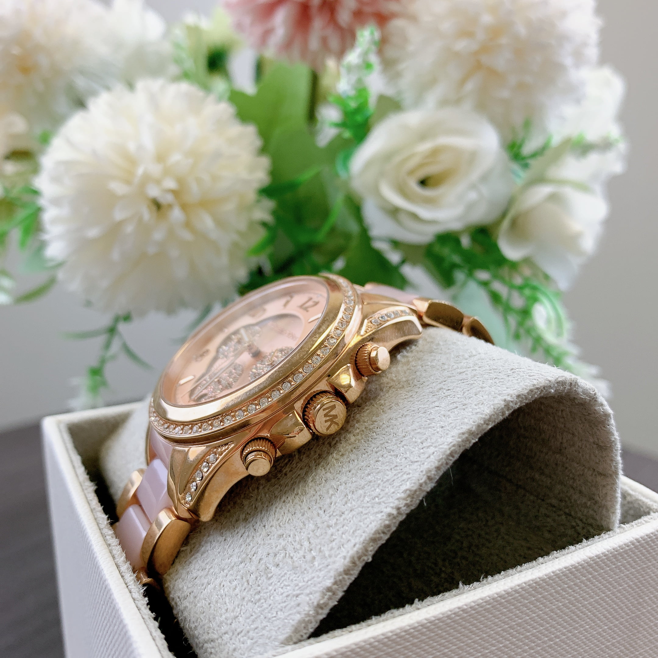 Michael kors blair rose gold watch hotsell