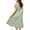 v#43Green186, variant on Rggeeun Womens Dresses Solid Color Short Sleeve Collar Loose Fit Knit Elastic Lightweight Fabric Ankle-Length For Summer Beach Cute Sundress,Coffee,L
