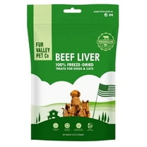 Fur Valley Pet Co. Beef Liver Freeze-Dried Treats for Dogs & Cats, 3oz Bag