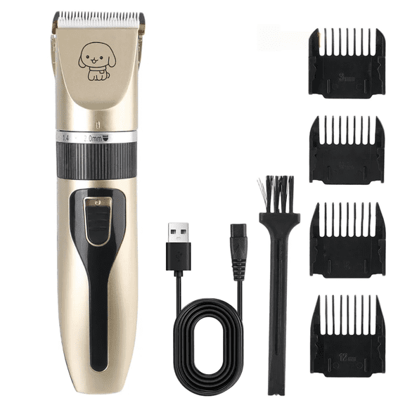 Pet electric clippers for dog and cat shaving; pet hair trimmer; electric beauty shaver.