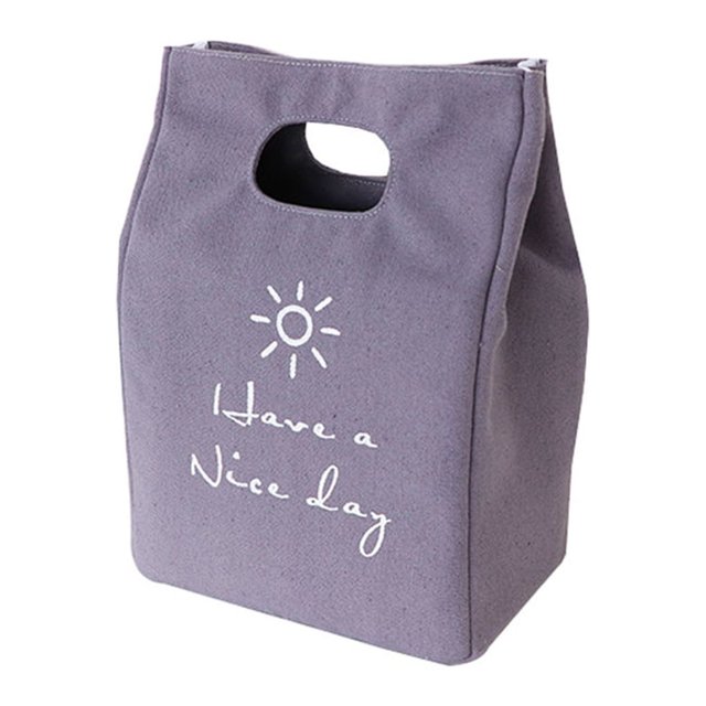 Matsuzay Bolsa de almuerzo aislada, contenedor de almacenamiento, bolso portátil para campamento, senderismo, trabajo, oficina, escuela, viajes, playa, Organizadores de utensilios de cocina Gris Matsuzay HA072598-01