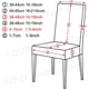 thumbnail image 3 of Funda elástica para silla de tamaño Universal, cubierta para asiento de casa, grande, barata, para sala de estar, comedor en casa, 3 of 4