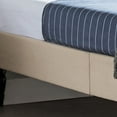 thumbnail image 4 of Noble House Rahsaan Fully-Upholstered Queen-Sized Fabric Bedframe, Beige, 4 of 9