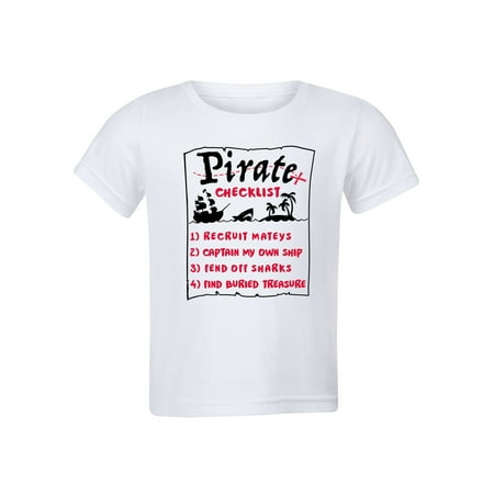 

Instant Message - Pirate Checklist-TODDLER SHORT SLEEVE TEE-3T