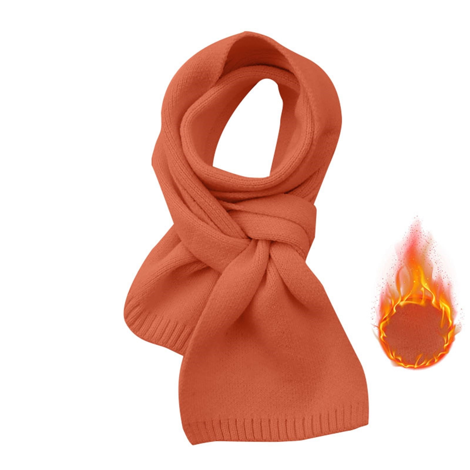 Scarf for Women Fashion Warm Solid Color Autumn and Winter Solid Color Patch Versatile and able Knitted Bandanas Lightweight Women s Neckerchief