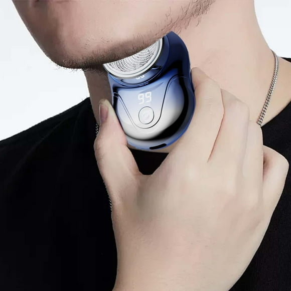 EGNMCR Travel Electric Shaver High Speed Electric Beard Shaver Compact Electric Shaver Portable Face Beard Shaver Water Proof Travel Shaver Mens Rotary Shavers Mini razor
