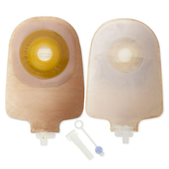 Premier Urostomy Pouch Drainable 3/4 Inch Stoma 9"L 1pc System Ultra Clear 8482, 5 Ct