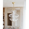 thumbnail image 2 of Hudson Valley Lighting 5319 Palermo 19" Wide Led Pendant - Brass, 2 of 2