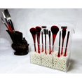 thumbnail image 4 of Organizador de maquillaje VASERDDY acrílico con 3 soportes para brochas y funda, 4 of 9