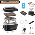 thumbnail image 2 of Heated Lunch Box, 5-Cup Electric Lunch Box for Adults, Rechargeable Heating Lunch Box with Scheduled Heating, Leak-Proof, Bonus Ice Pack & Insulated Bag for Work, Outdoor, Travel, Car, Office, 2 of 10