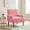 Pink, variant on Leumius Modern Accent Chair with 9" Solid Wood Legs, Comfortable Upholstered Corduroy Armchair for Living Room Bedroom, Office Dark Gray