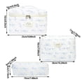 thumbnail image 3 of Lume Wear Floral Print Large Capacity Cosmetic Bag with Double Zipper Closure. A Travel Makeup Organizer Perfect for Toiletries And Stationery, 3 of 7
