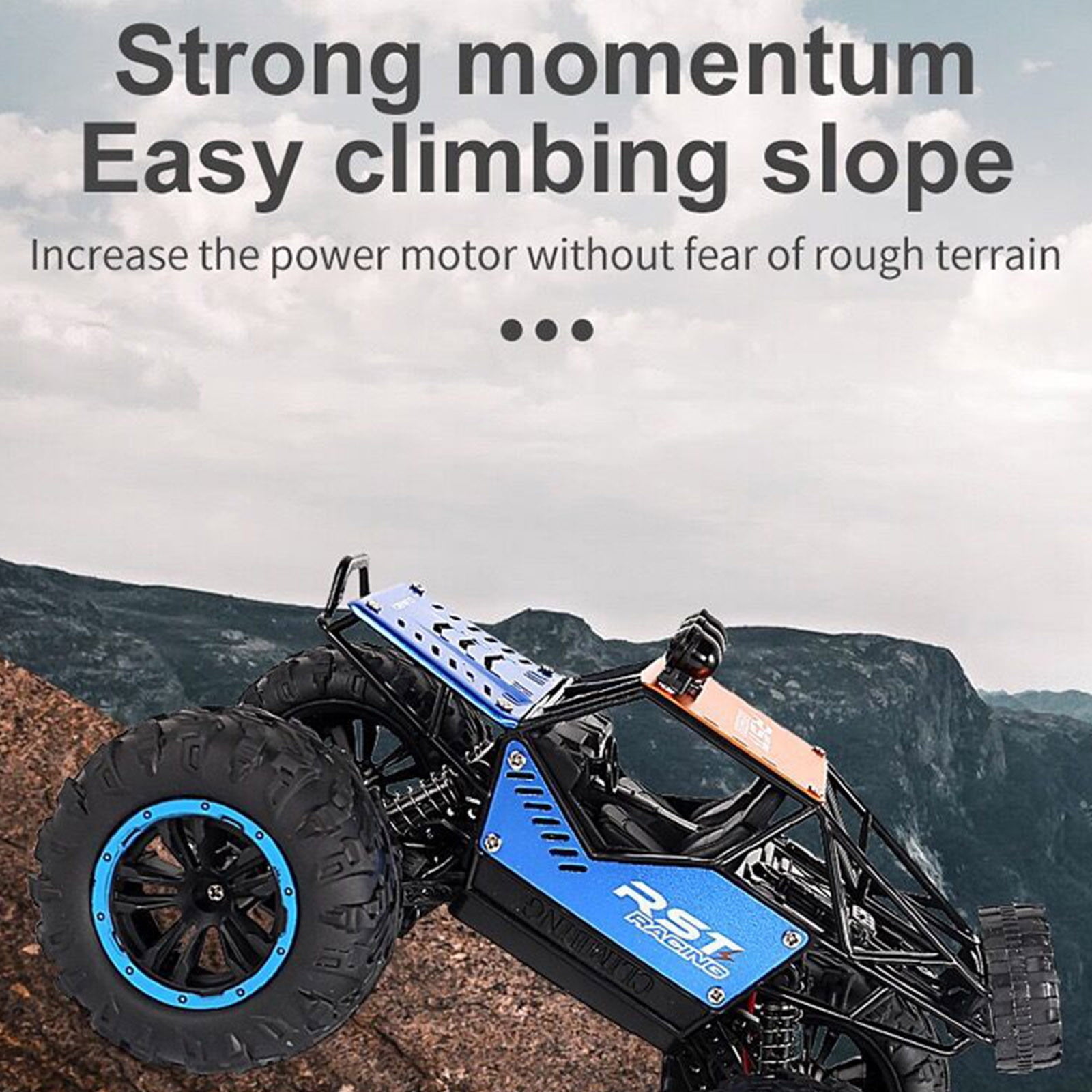 Fridja Monster Truck Toys 1:18 Scale RC Car 4D Off Road Vehicle Radio Remote Control Car High-Speed Drift