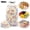B, variant on Disposable Food Covers, 14.1 Inch Large Elastic Bowl Covers for Food Storage and Leftovers, PE Grade Clear Stretch Plastic Wrap for Refrigerator and Outdoor Picnic, Universal Fit